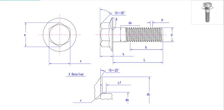 titanium flange screw